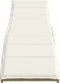 vidaXL - Ligbed - met - kussen - 55x199x50 - cm - poly - rattan - beige