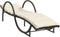 vidaXL - Ligbed - met - kussen - 60x199x42 - cm - poly - rattan - bruin