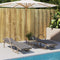 vidaXL - Ligbed - met - kussen - 60x199x42 - cm - poly - rattan - beige