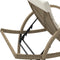 vidaXL - Ligbed - met - kussen - 60x199x42 - cm - poly - rattan - beige