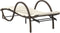 vidaXL - Ligbed - met - kussen - 60x199x42 - cm - poly - rattan - bruin