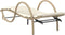 vidaXL - Ligbed - met - kussen - 60x199x42 - cm - poly - rattan - beige