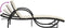 vidaXL - Ligbed - met - kussen - 60x199x42 - cm - poly - rattan - zwart