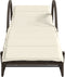 vidaXL - Ligbed - met - kussen - 60x199x42 - cm - poly - rattan - bruin