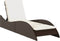 vidaXL - Ligbed - met - kussen - 60x205x73 - cm - poly - rattan - bruin