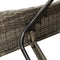 vidaXL - Ligbed - met - kussen - 60x205x73 - cm - poly - rattan - grijs