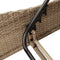 vidaXL - Ligbed - met - kussen - 60x205x73 - cm - poly - rattan - beige