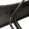 vidaXL - Ligbed - met - kussen - 60x205x73 - cm - poly - rattan - zwart