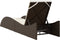 vidaXL - Ligbed - met - kussen - 60x205x73 - cm - poly - rattan - bruin