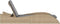 vidaXL - Ligbed - met - kussen - 60x205x73 - cm - poly - rattan - beige