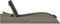 vidaXL - Ligbed - met - kussen - 60x205x73 - cm - poly - rattan - grijs