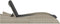 vidaXL - Ligbed - met - kussen - 60x205x73 - cm - poly - rattan - lichtgrijs