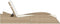 vidaXL - Ligbed - met - kussen - 60x205x73 - cm - poly - rattan - beige