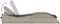 vidaXL - Ligbed - met - kussen - 60x205x73 - cm - poly - rattan - lichtgrijs
