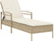 vidaXL - Ligbed - met - kussen - 63x200x81 - cm - poly - rattan - beige