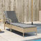 vidaXL - Ligbed - met - kussen - 63x200x81 - cm - poly - rattan - beige