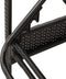 vidaXL - Ligbed - met - kussen - 63x200x81 - cm - poly - rattan - zwart