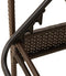 vidaXL - Ligbed - met - kussen - 63x200x81 - cm - poly - rattan - bruin