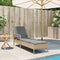 vidaXL - Ligbed - met - kussen - 63x200x81 - cm - poly - rattan - beige