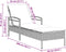 vidaXL - Ligbed - met - kussen - 63x200x81 - cm - poly - rattan - zwart