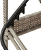 vidaXL - Ligbed - met - kussen - 63x200x81 - cm - poly - rattan - lichtgrijs