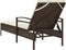 vidaXL - Ligbed - met - kussen - 63x200x81 - cm - poly - rattan - bruin