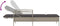 vidaXL - Ligbed - met - kussen - 63x200x81 - cm - poly - rattan - lichtgrijs