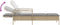 vidaXL - Ligbed - met - kussen - 63x200x81 - cm - poly - rattan - beige