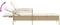 vidaXL - Ligbed - met - kussen - 63x200x81 - cm - poly - rattan - beige