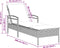 vidaXL - Ligbed - met - kussen - 63x200x81 - cm - poly - rattan - bruin