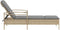 vidaXL - Ligbed - met - kussen - 63x200x81 - cm - poly - rattan - beige