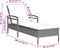 vidaXL - Ligbed - met - kussen - 63x200x81 - cm - poly - rattan - lichtgrijs