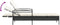 vidaXL - Ligbed - met - kussen - 63x200x81 - cm - poly - rattan - zwart