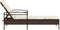 vidaXL - Ligbed - met - kussen - 63x200x81 - cm - poly - rattan - bruin