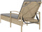 vidaXL - Ligbed - met - kussen - 63x200x81 - cm - poly - rattan - beige