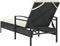 vidaXL - Ligbed - met - kussen - 63x200x81 - cm - poly - rattan - zwart