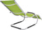 vidaXL - Ligbed - met - kussen - aluminium - en - textileen - groen