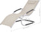 vidaXL - Ligbed - met - kussen - aluminium - en - textileen - zwart