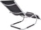 vidaXL - Ligbed - met - kussen - aluminium - en - textileen - zwart