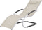 vidaXL - Ligbed - met - kussen - aluminium - en - textileen - zwart