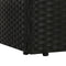 vidaXL - Ligbed - met - kussen - en - sierkussens - poly - rattan - zwart