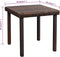 vidaXL - Ligbed - met - kussen - en - tafel - poly - rattan - bruin