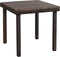 vidaXL - Ligbed - met - kussen - en - tafel - poly - rattan - bruin