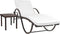 vidaXL - Ligbed - met - kussen - en - tafel - poly - rattan - bruin