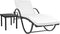 vidaXL - Ligbed - met - kussen - en - tafel - poly - rattan - zwart