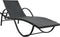 vidaXL - Ligbed - met - kussen - en - tafel - poly - rattan - zwart