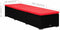 vidaXL - Ligbed - met - kussen - en - theetafel - poly - rattan - rood