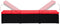 vidaXL - Ligbed - met - kussen - en - theetafel - poly - rattan - rood