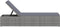 vidaXL - Ligbed - met - kussen - en - theetafel - poly - rattan - grijs