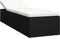 vidaXL - Ligbed - met - kussen - en - theetafel - poly - rattan - zwart
